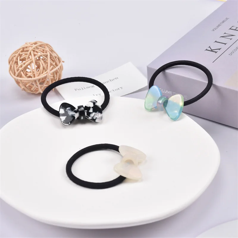 1Pc New Women Scrunchie Hair Ties Ponytail Holder Headband Rubber Bands Fashion Elastic Hair Bands Hair Rope Hair Accessories