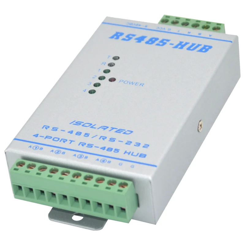 

Lightning Protection Isolation Type Bidirectional 4-way 4-port RS485 Hub Repeater Distributor Divider