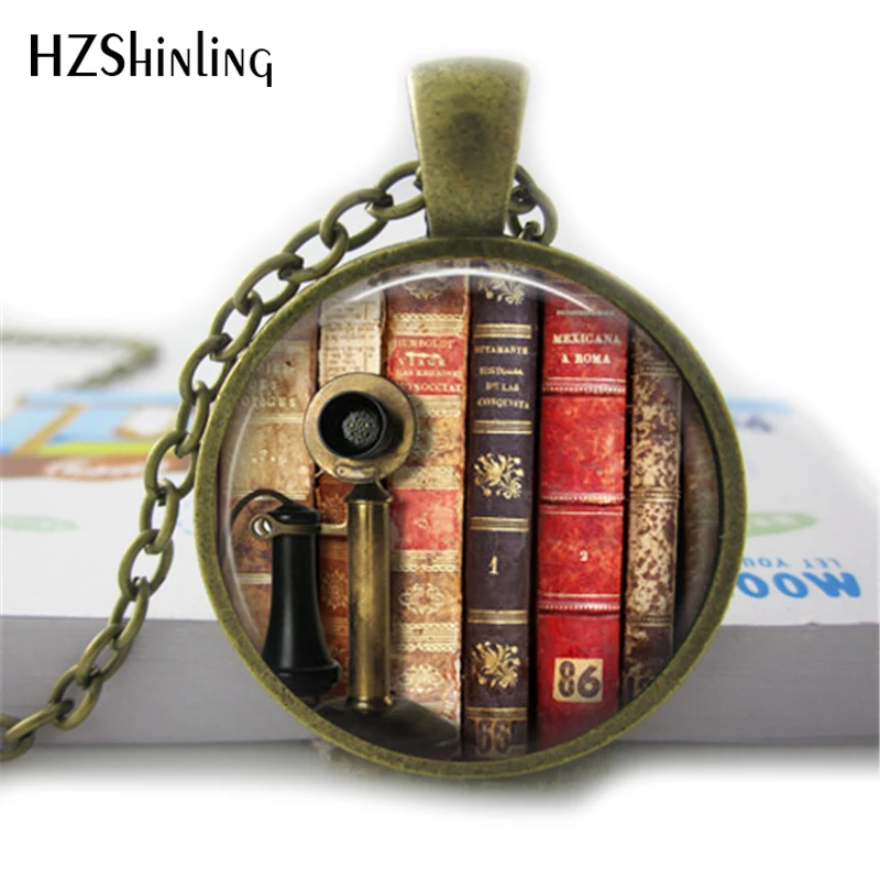 2020 She Is Too Fond Of Books Alcott Quote Pendant Necklace Cats Book Lover Jewelry Librarian Gift Writer Book Nerd HZ1