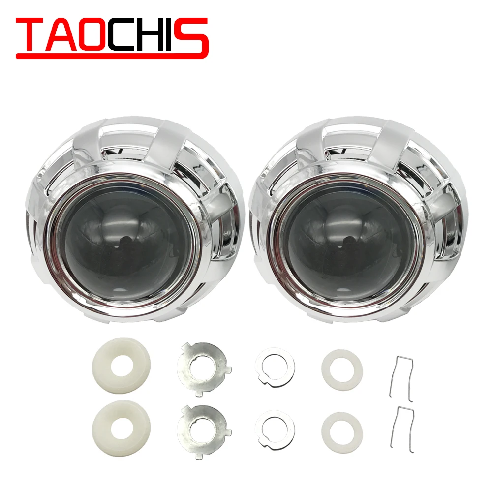 TAOCHIS 3.0 inch WST Projector Lens Kit Bi xenon With Shroud APP control angel eyes Modify Head Light