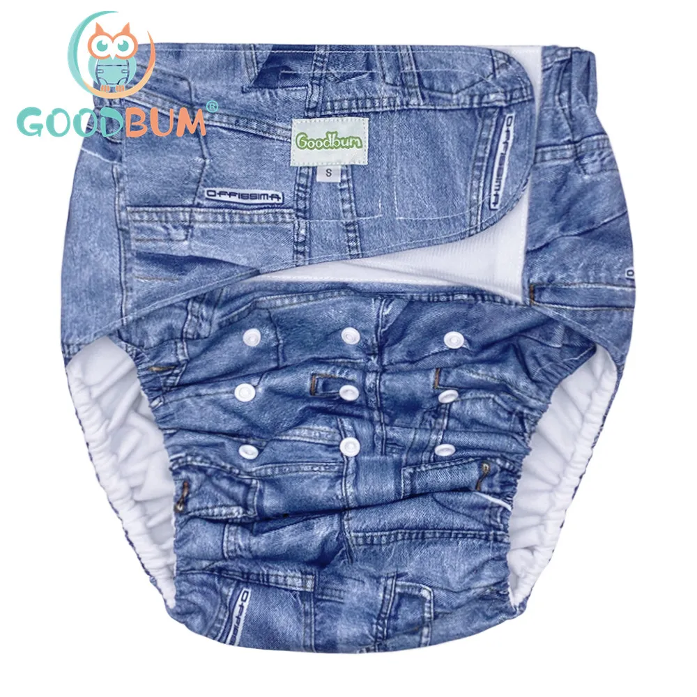 Goodbum Adult Cloth Diapers Reusable The Elderly Washable Diapers Breathable Incontinence Pants Without Insert