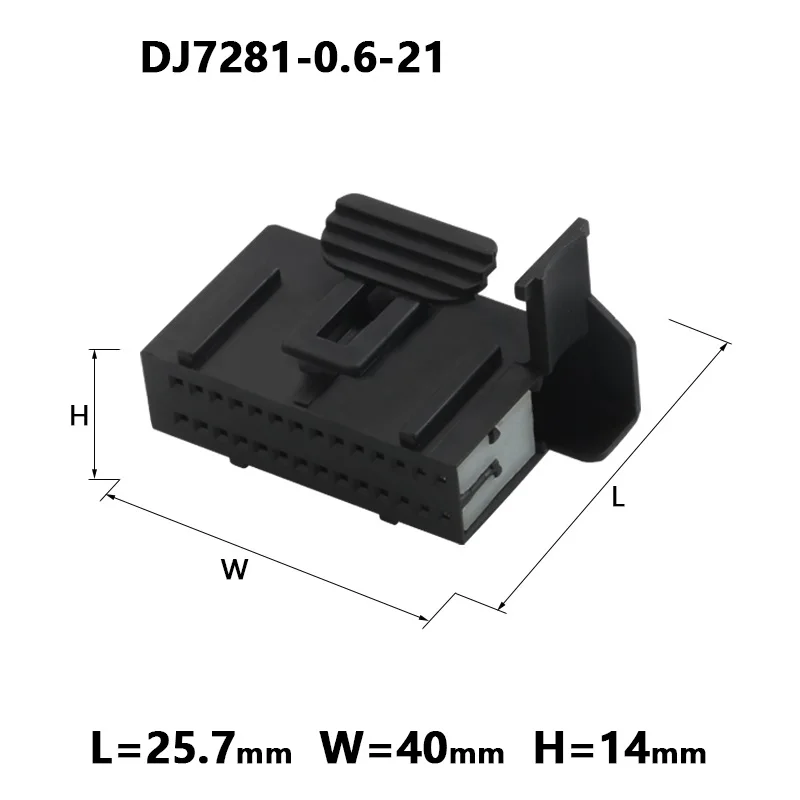 5 Set 28 Pin Way Automotive Electrical Cable Plug Socket Unsealed Wiring Harness 0.6 mm Female Connector DJ7281-0.6-21