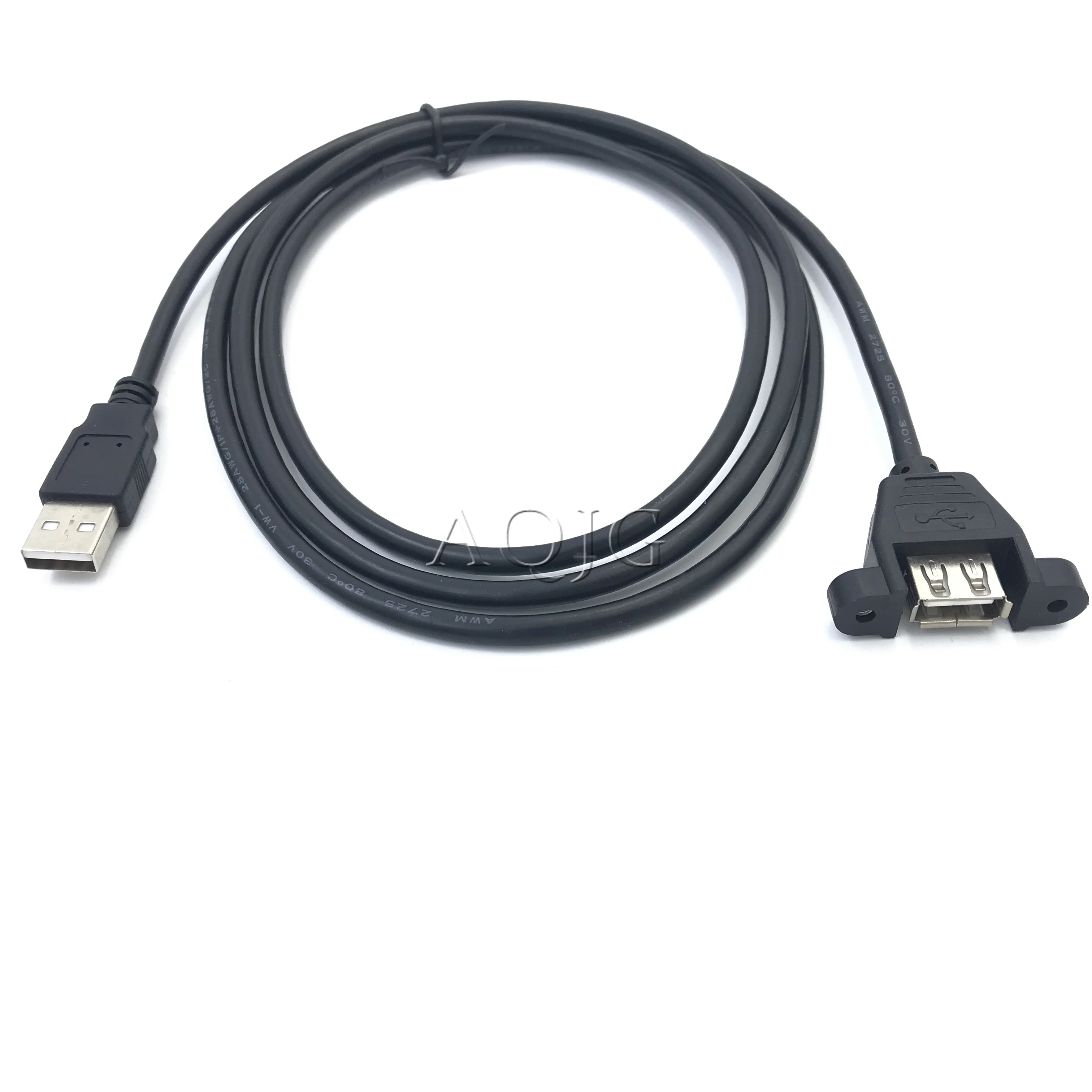 

30CM USB 2.0 A Male to USB2.0 A Female Extension Molded Panel Mount Extention Port Cable USB 2.0 Male to Female Panel 1PC