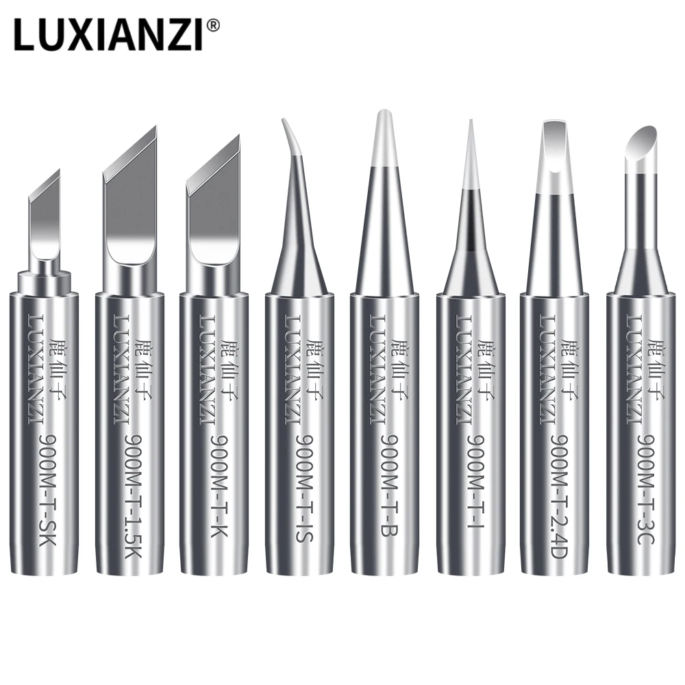 LUXIANZI Pure Copper Soldering Tip 900M-T For BGA Welding Accessorie Head Lead Free SGS High Quality Free Soldering Iron Tips