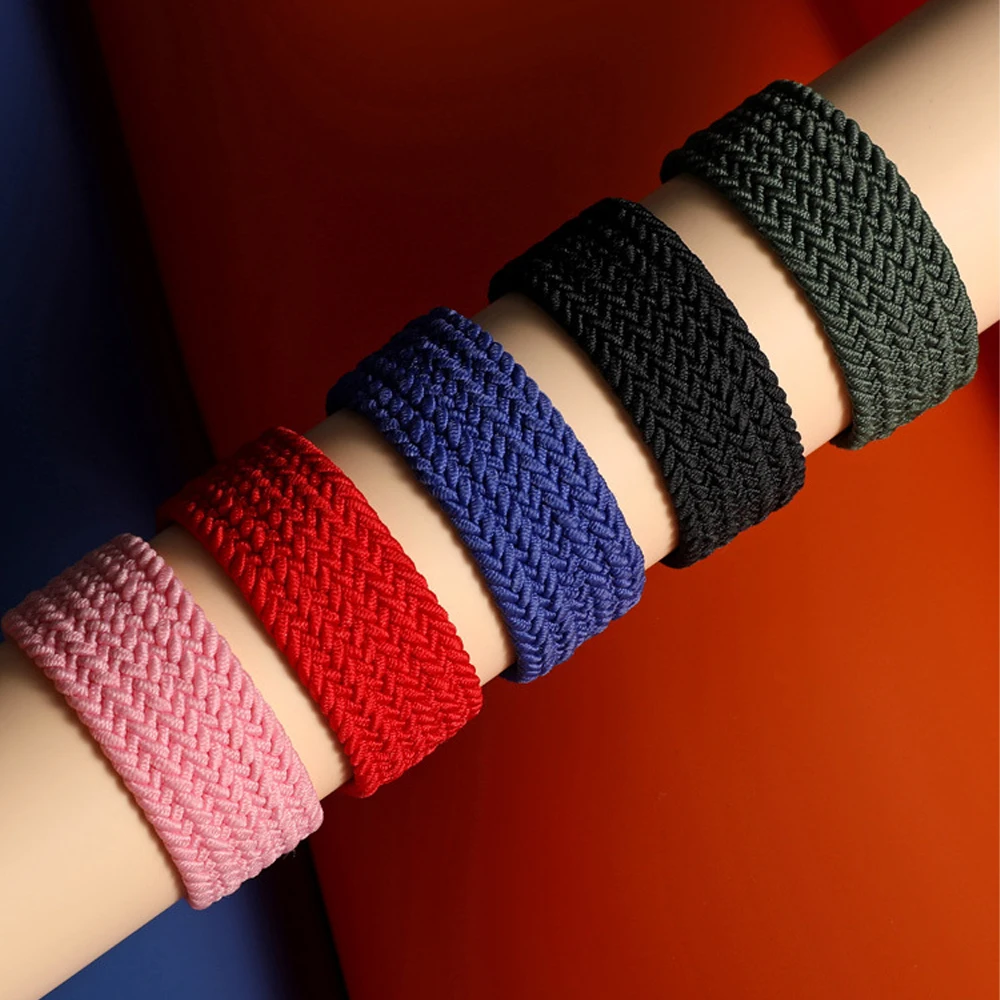 Pulseira de nylon elástica, pulseira para garmin vivoactive 3/4 forerunner 245 645, pulseira música para garmin vivoactive 22mm 20mm