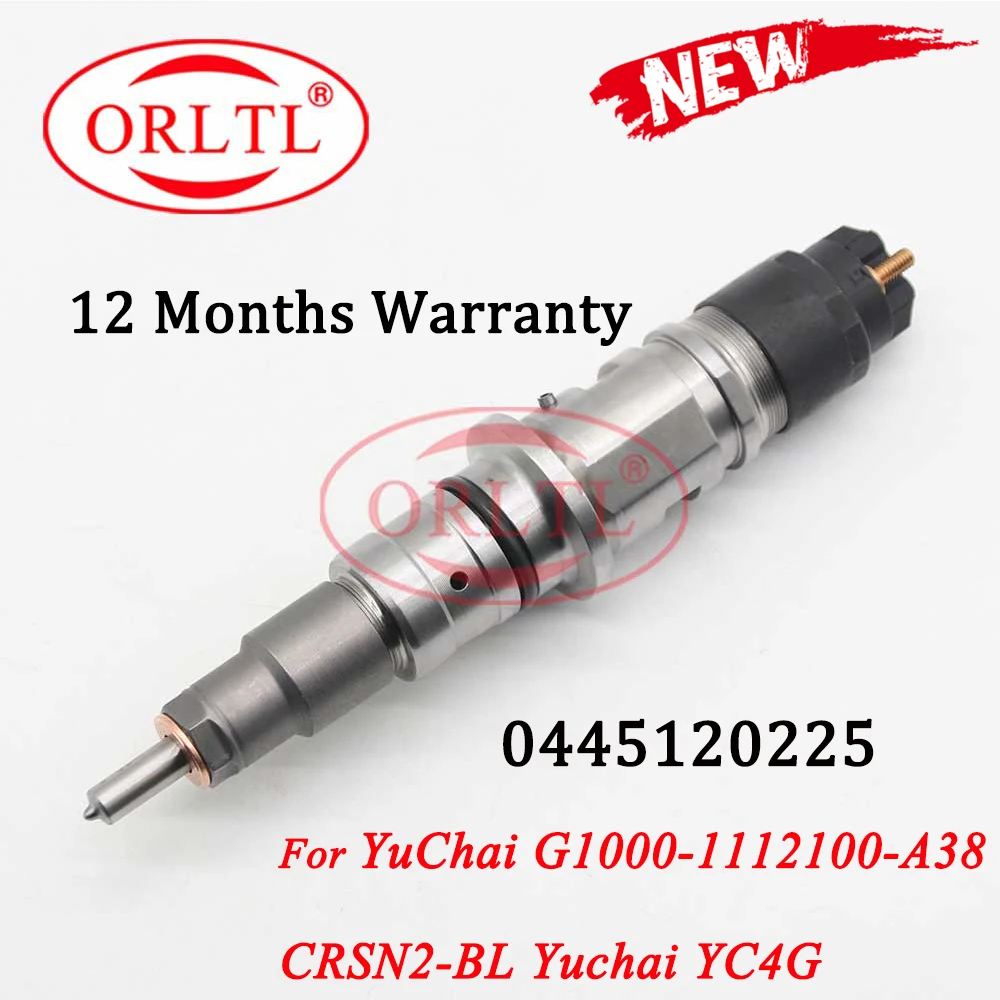 

ORLTL 0 445 120 225 NEW Diesel Injector 0445120225 Fuel Oil Nozzle 0445 120 225 For CRSN2-BL Yuchai YC4G G1000-1112100-A38