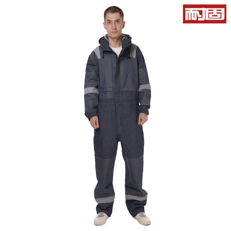 Ropa de trabajo unificada para hombres, traje reflectante grueso, antiestático, resistente al desgaste, a prueba de polvo, eléctrico