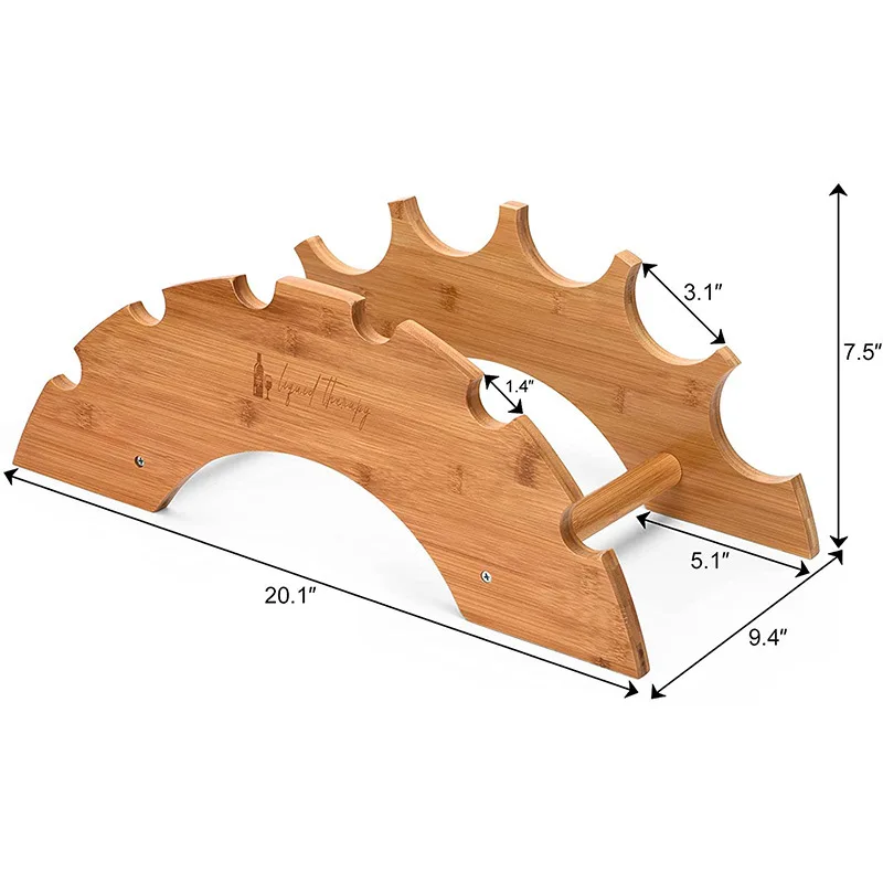 

1 шт., бамбуковая подставка для вина, 6 бутылок