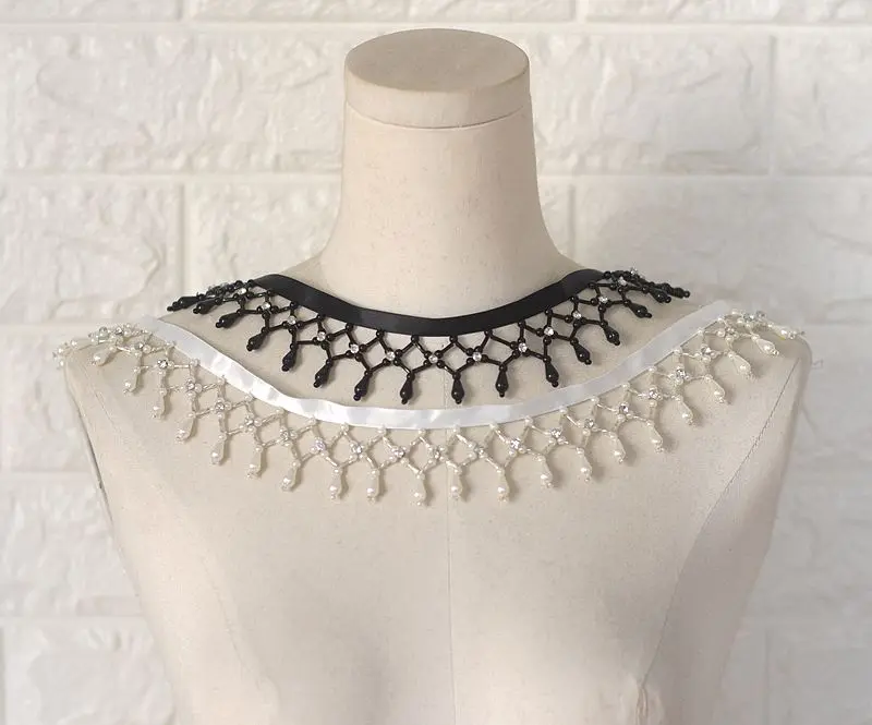 3 Yard/Lot Strass-Anhänger Perlenbesetzte Spitzenborte Quaste DIY Bühnenbekleidung Heimvorhang Hochzeitskleid Dekorative Accessoires – Detail 6