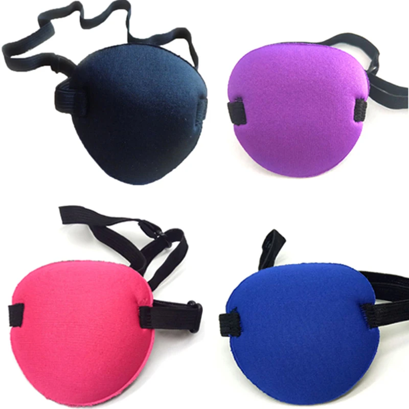 One-eyed Cover Single Eye Cover Adjustable Eyeshade Sleeping Eye Mask Portable Soft Eye Patch Amblyopia Traning Goggle