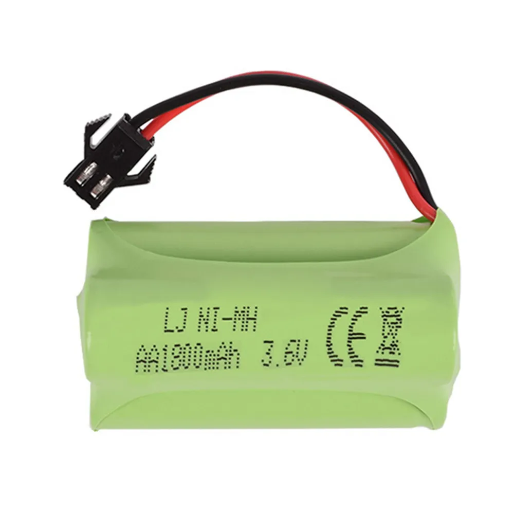 HOBBY HUB-batería NiMH de 3,6 v, 1800mah para juguetes Rc, coche, pistola, camión, tren, Ni-MH, AA, 700mah, 3,6 v, batería recargable de 5 piezas para barco a control remoto