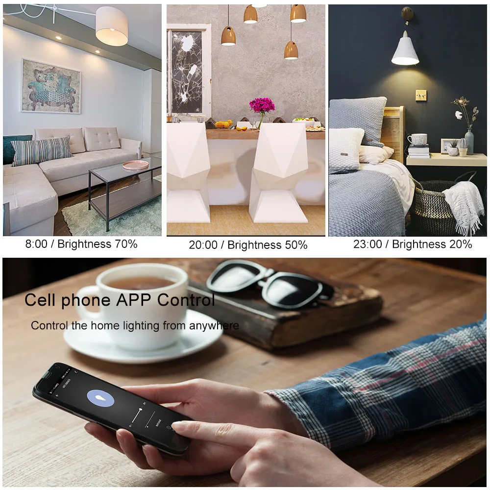 Smart Home Wifi Dimmer Switch Module 220V Mini Timer Switch Tuya Smart Life APP Remote Control Work with Alexa Google Home