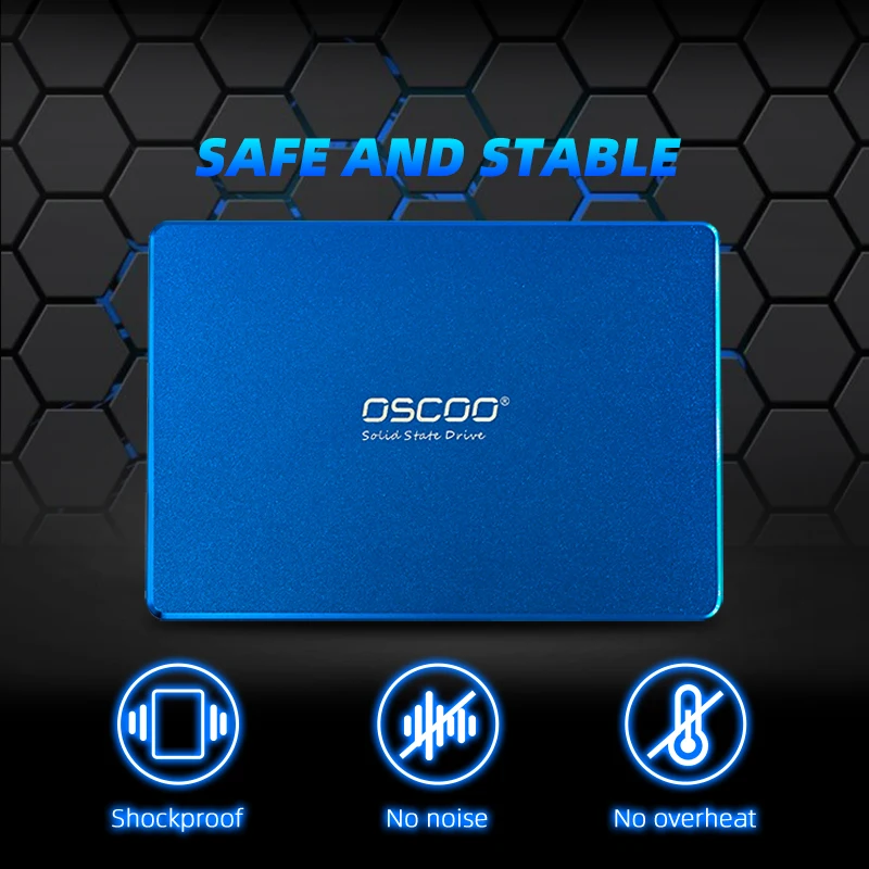 Imagem -06 - Oscoo-disco Rígido Ssd Interno para Computador pc Laptop Desktop Polegadas Sata3 256gb 512gb Também