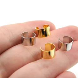 Pendientes de oro de acero inoxidable para hombre y mujer, joyería corporal sin perforaciones, sin perforación, Clip de oreja, lote de 20 unidades