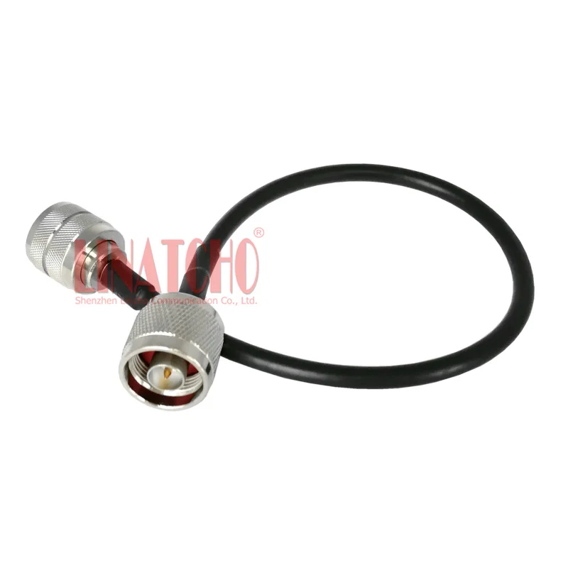 RF Coaxial Rádio Duplexer Jumper Cabo, Conector RF, N Macho para PL259 UHF, RG58U, 1FT, 30cm