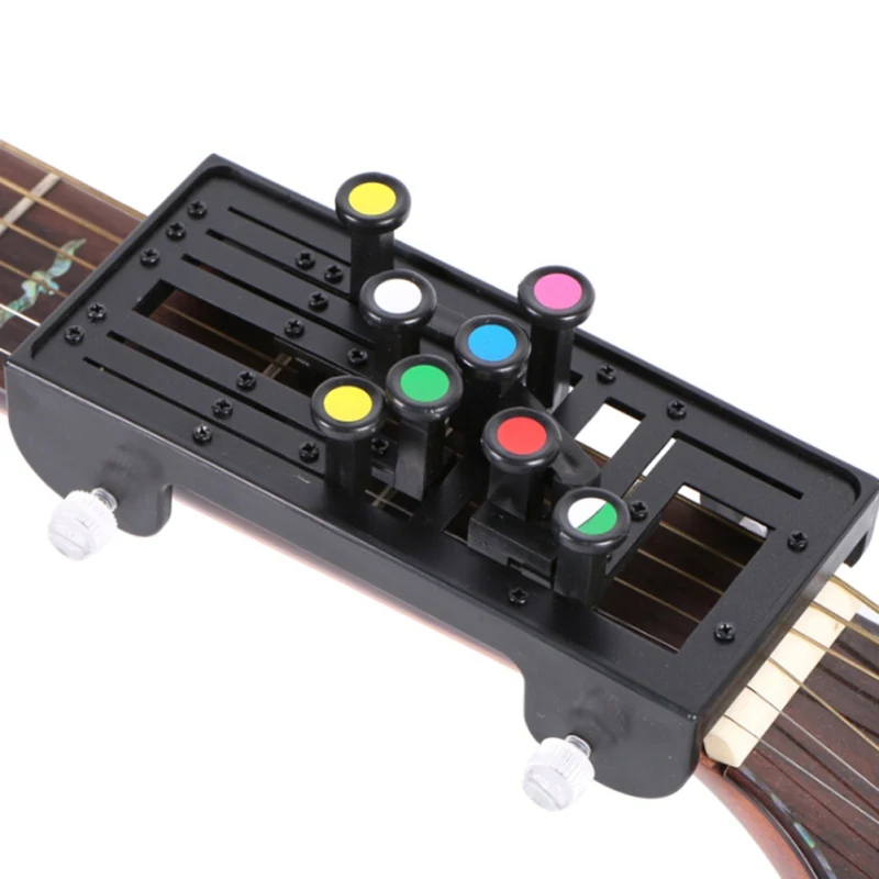 Portable Classical Guitar Teaching Aid Guitar Learning System Study Practice Aid Pain-proof Finger Booster Learn Chord Assistant