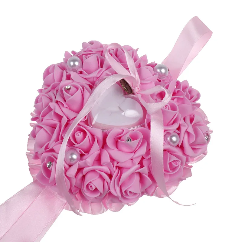 1 Buah Kotak Cincin Bunga Mawa - Ring Bearer Pillow ulasan dan harga