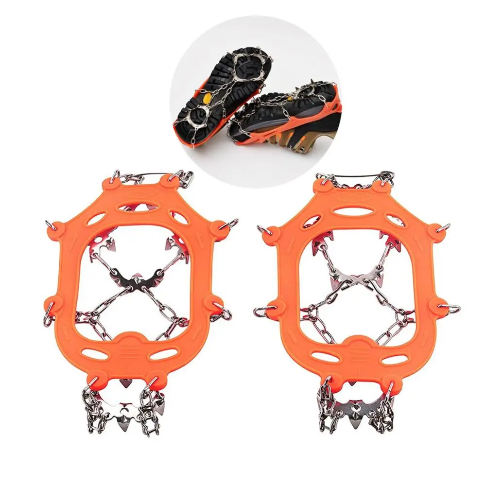 80%HOTTeeth Climbing Crampons Snowshoe Boots Winter Hiking Hiking Shoes Cleat Chains Walking Hiking Fishing Crampons