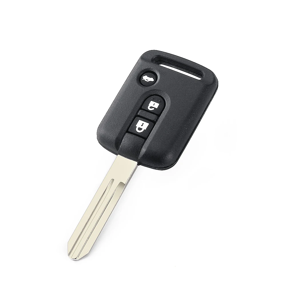 KEYYOU-carcasa de llave remota de 2 botones para coche, funda Fob para Nissan Qashqai primera Micra Navara Almera Note Sunny NV200 Patrol 350Z