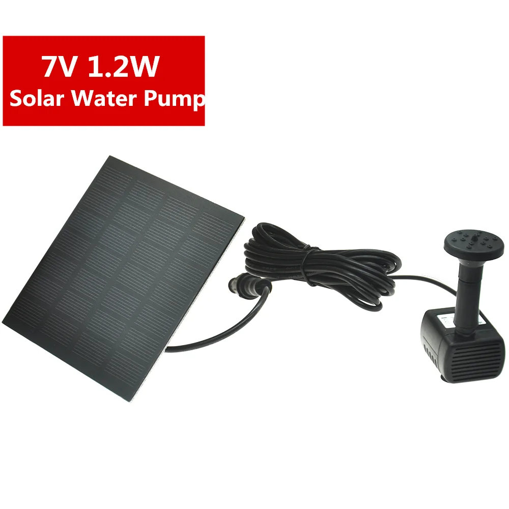 New Solar Power Water Pump Fountain Panel Waterfalls Bird Bath Fountain Floating Fountain Watering System 40%off