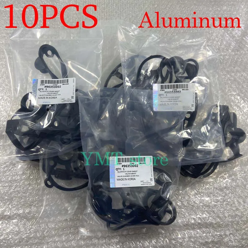 10PCS Aluminum Valve Cover Gasket For Buick Excelle 1.6L Chevrolet Aveo Daewoo Lanos Nubira Kalos Pontiac OE# 96353002