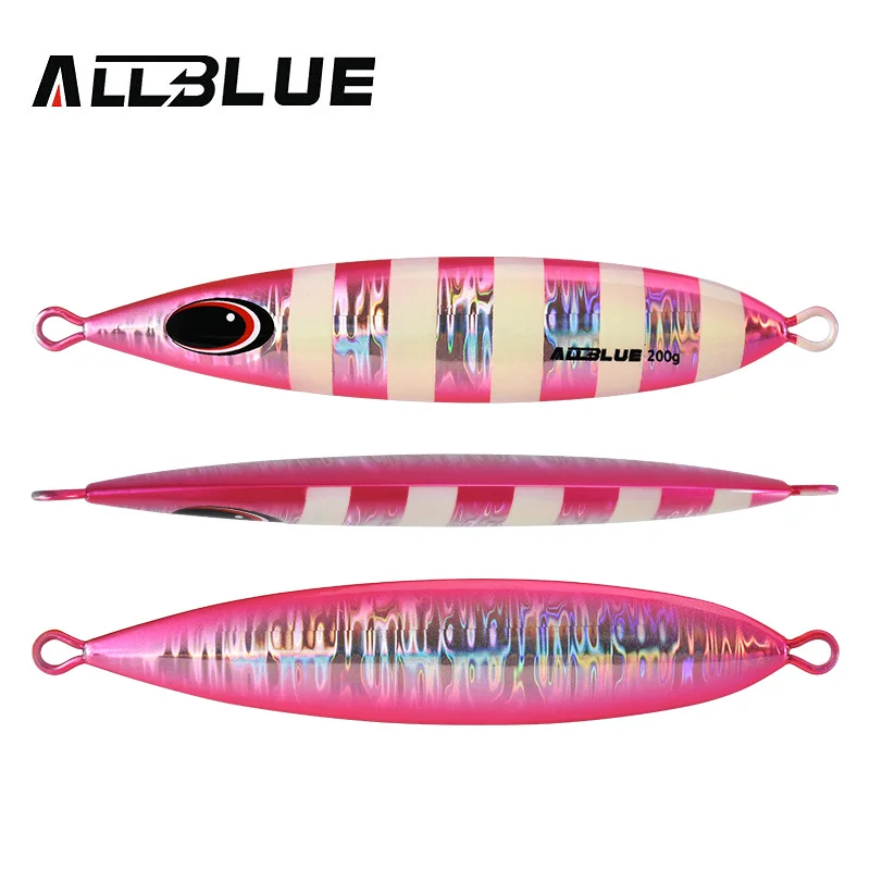 ALLBLUE CXW Metal Jig Fishing Lure 200g/300g/400g Off Shore Slow Pitch Jig Super Hard Vertical Jigging Spoon Fishing Tackle