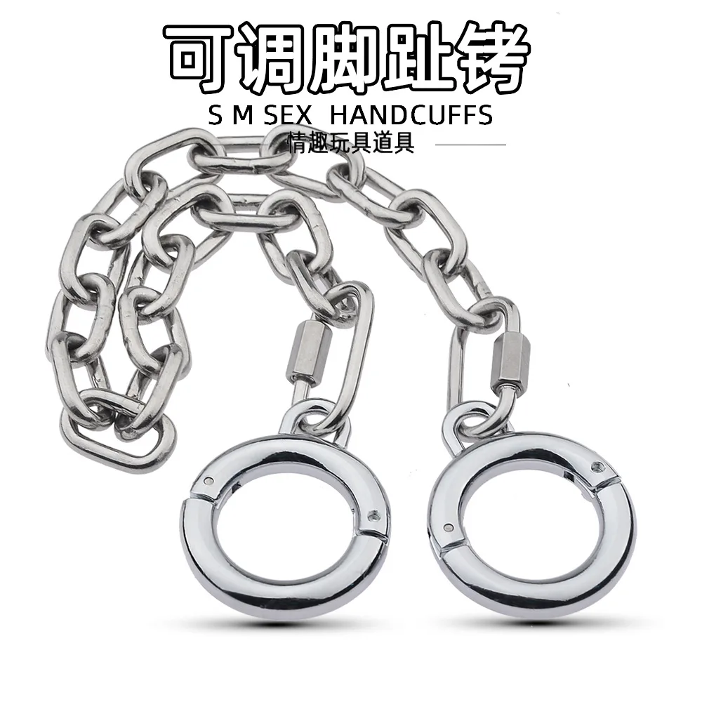 BDSM Stainless Steel Thumb Toes Bondage Cuffs, Brinquedos Sexuais para Casais, Restrições Escravos, Jogos Adultos