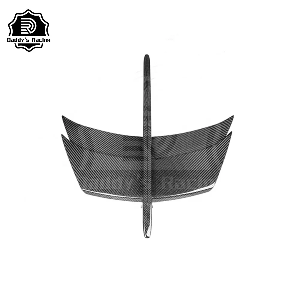 Carbon Fiber Engine Hood Bonnet Vent Exterior Decoration Cover Fit For 2019-2021 F8 PT Style Modification Car Parts Tuning