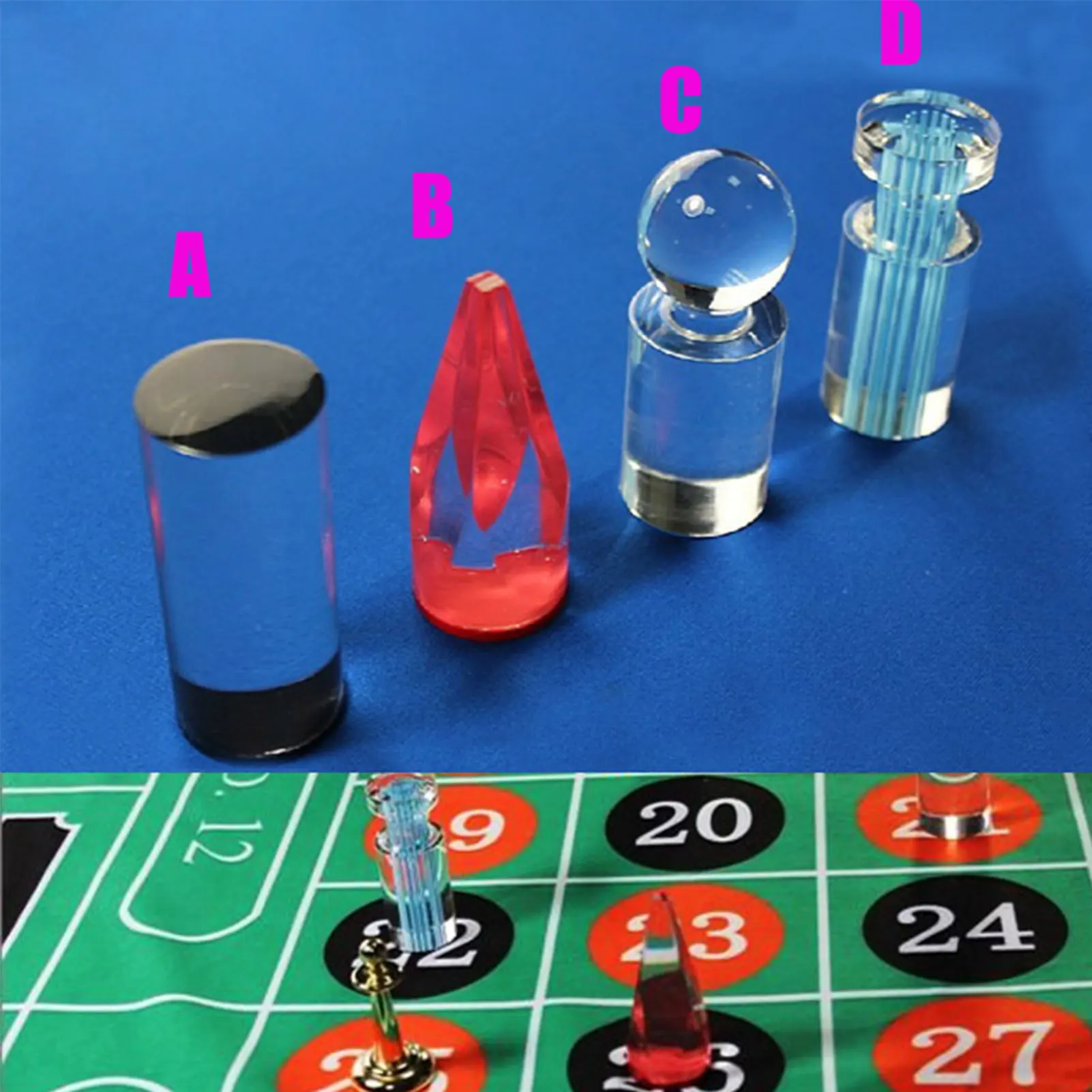 1pc Roulette Win Marker Clear Acrylic Roulette Marker For Poker Games For Poker Games And Decorating The Roulette