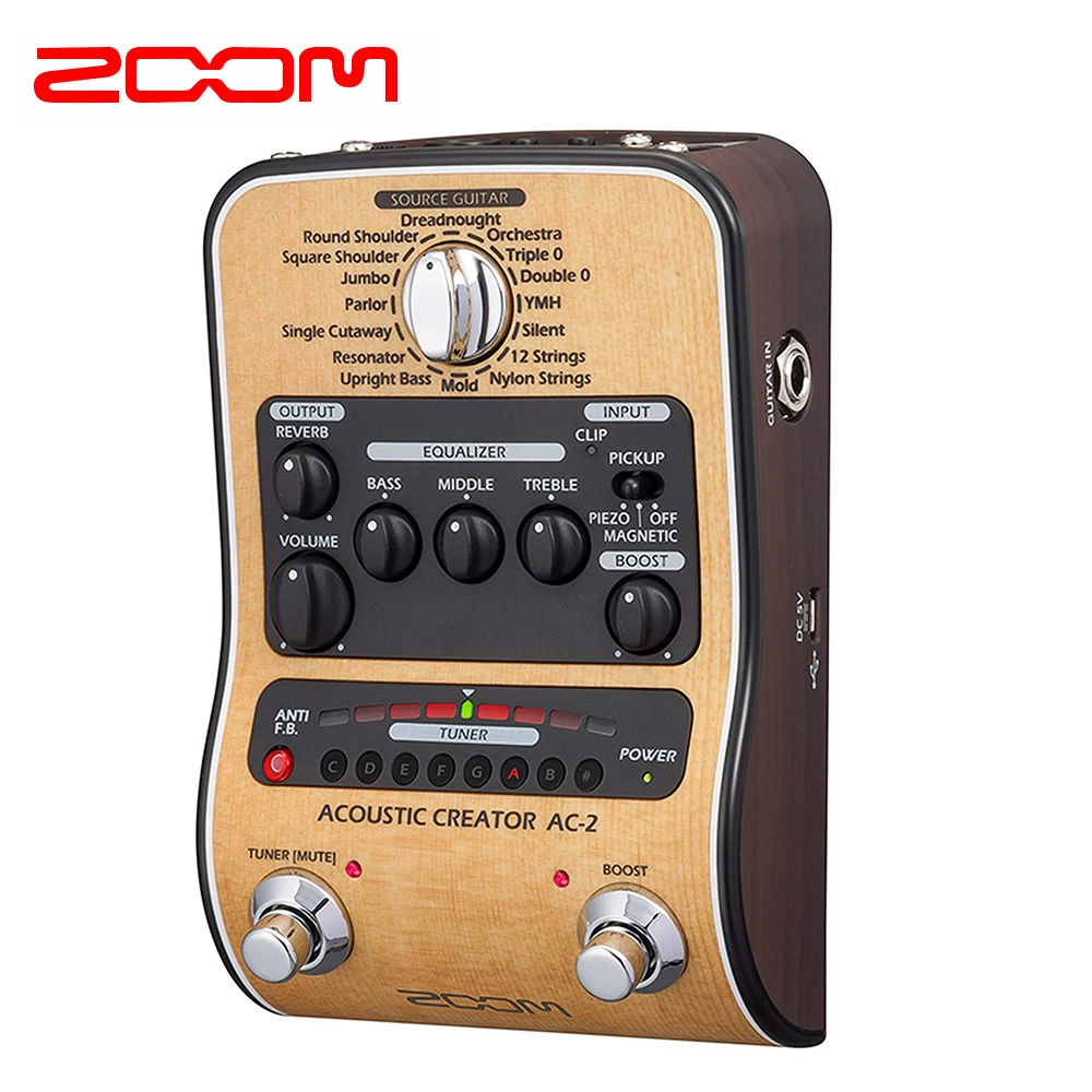 Zoom AC-2 acoustic creator guitar accessory, multi effect device, function pedal