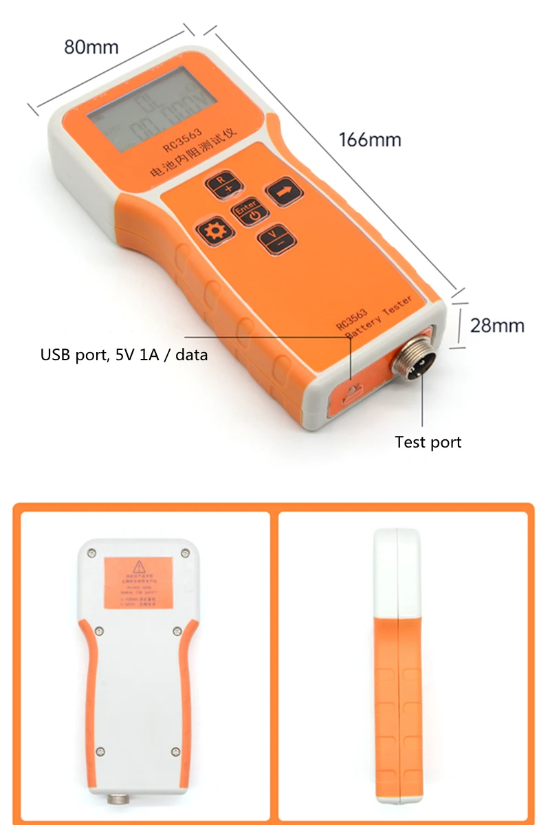 RC3563 Battery Internal Resistance Tester Internal Resistance Detector True Four-wire AC Lithium Nickel Chrome Battery Tester