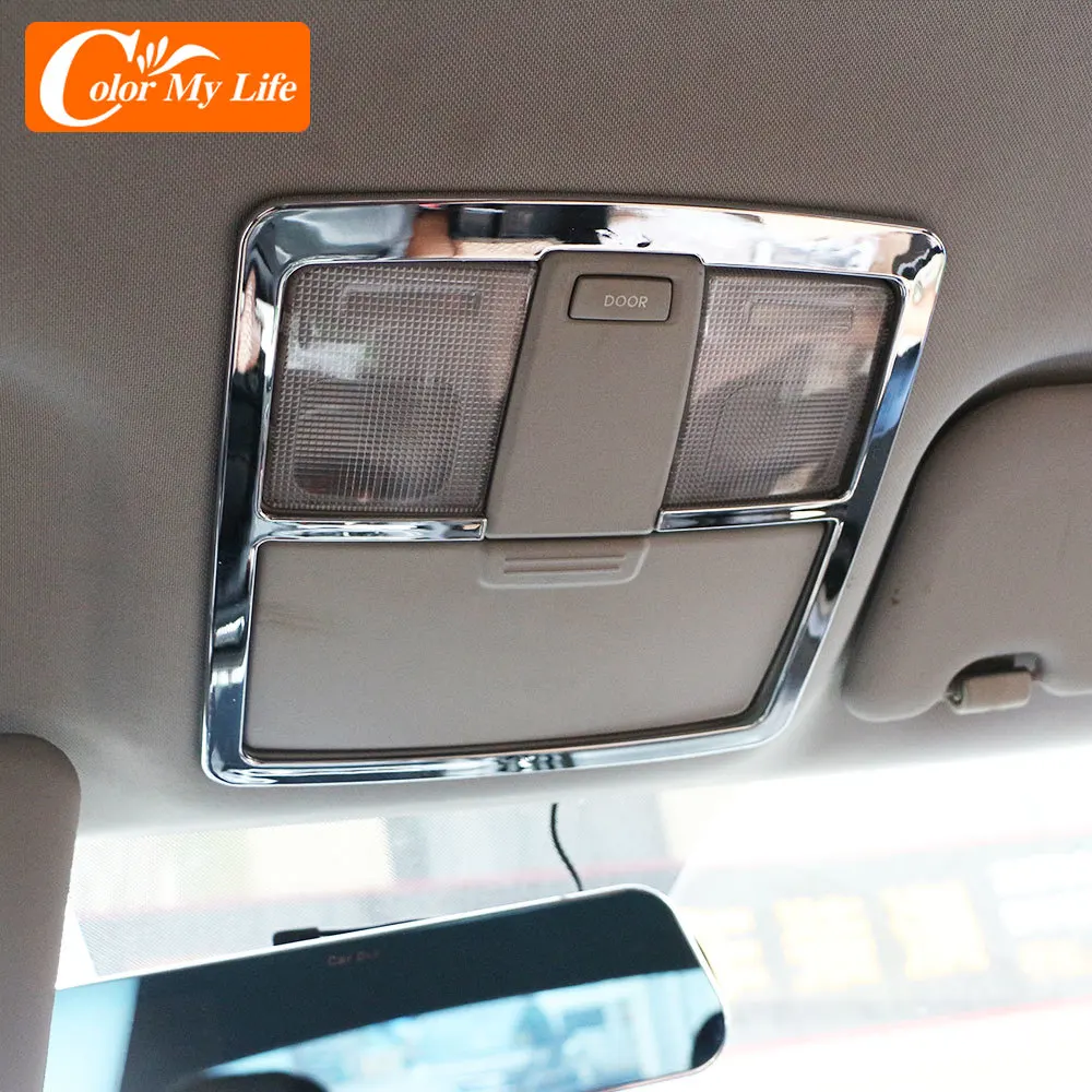 ABS Chrome przednia lampka do czytania światła dekoracyjny pokrowiec naklejki wykończeniowe do Kia Sportage SL 3 R Sportage3 SportageR 2011 - 2015