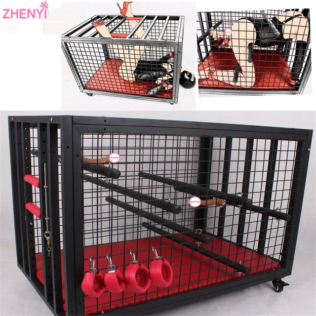 BDSM Large Sex Love Cage para homens e mulheres Dog Slave  