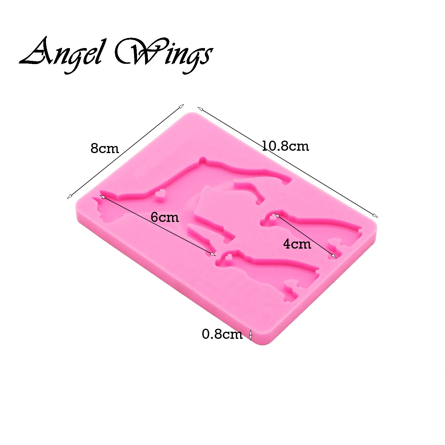 Shiny Keychains Dog Family Mom/baby Silicone Molds DIY Jewelry Keychain Mould Epoxy Resin Mold Custom DY0167