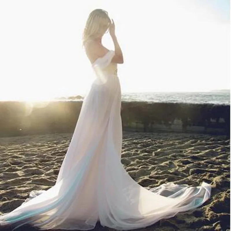 шары 2025 new Bridal gown Summer Style Backless Beach Flowing Elegant Boho A Line Vintage Greek Goddess Bespoke Wedding Dresses