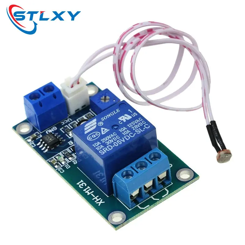 XH-M131 DC 5V / 12V Light Control Switch Photoresistor Relay Module Detection Sensor 10A brightness Automatic Control Module