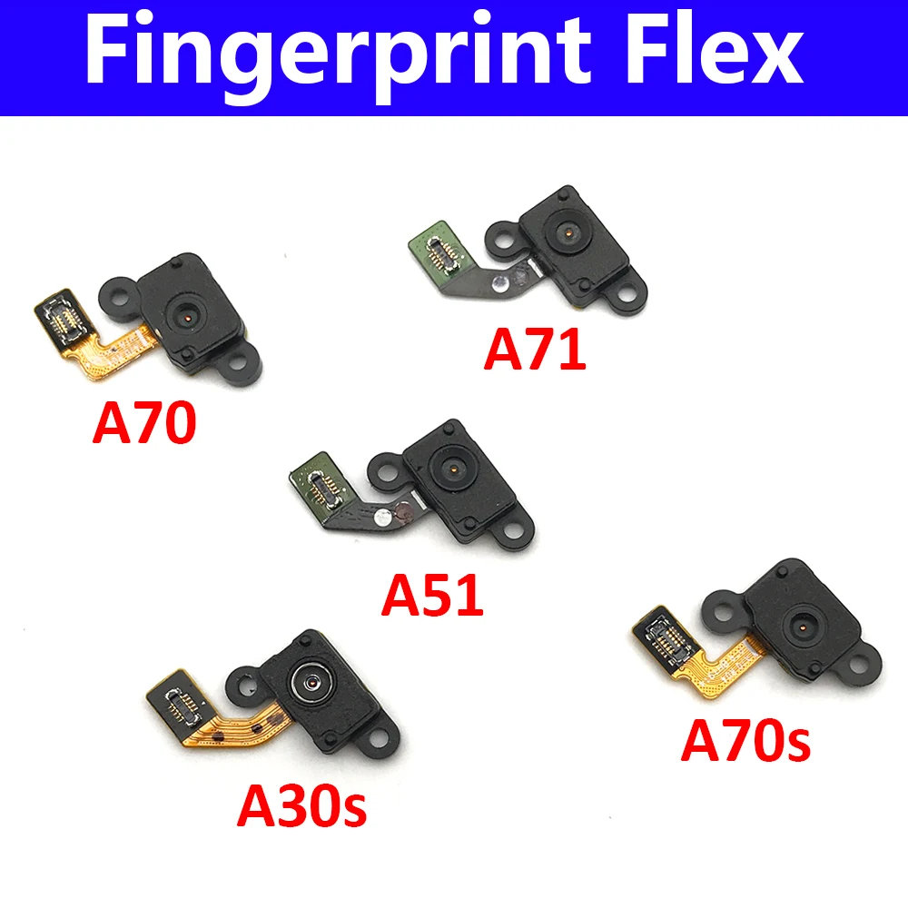 New Home Button Fingerprint Sensor Flex Cable For Samsung A30S A307F A51 A515F A70 A705F A70S A707F A71 A715F A50 A505F A505FN