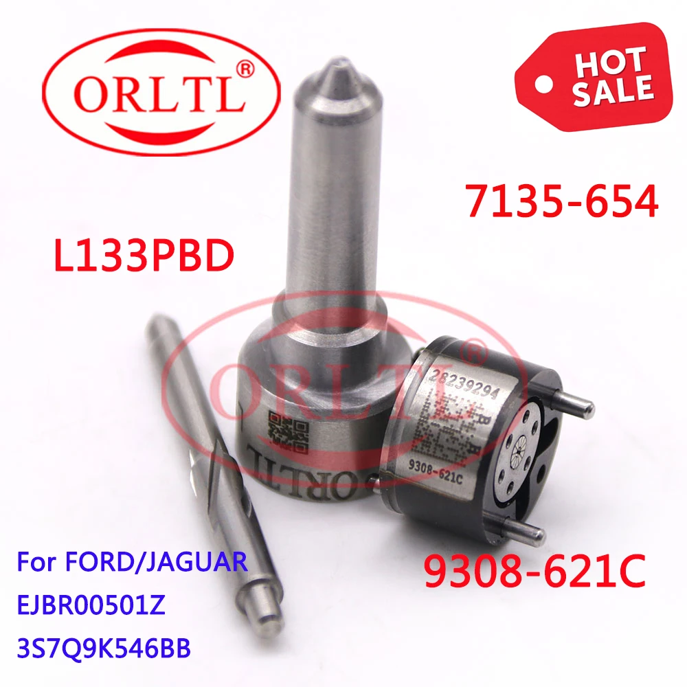 ORLTL Diesel Injector Repair Kits Nozzle L133PBD,9308-621c (7135-654) for EJBR00501Z (3S7Q9K546BB RM3S7Q9K546BB,02C2S30226)