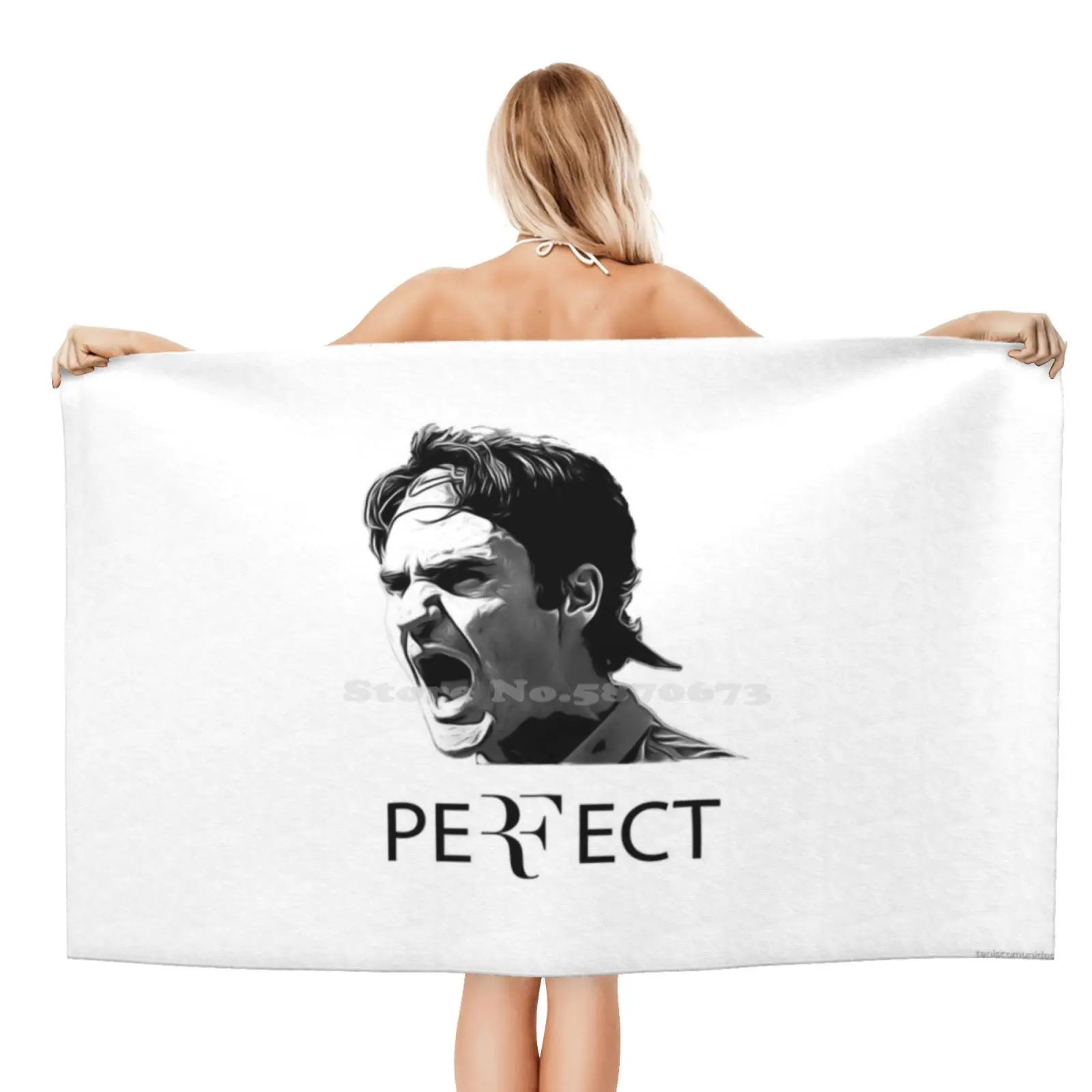 Tennis 3D Print Towel Sport Soft Towel Tennis Federer Sport Wimbledon Us Open Atp Djokovic Nadal Roger Australian Open Swiss