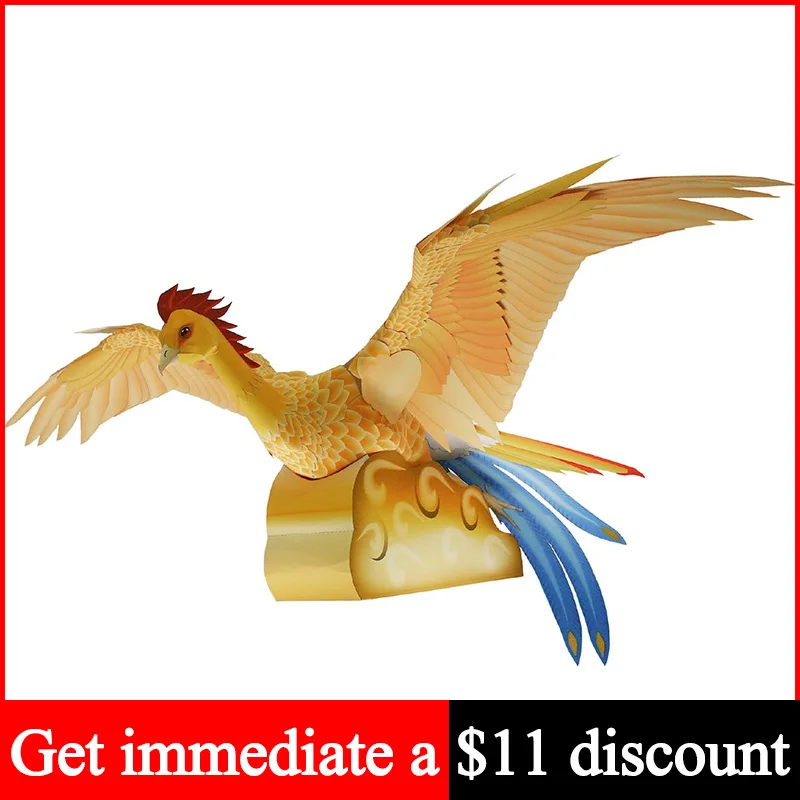 

Phoenix Secular Bird Handmade Origami Art Folding 3D Paper Model Papercraft Animal DIY Teens Adult Craft Toys QD-117