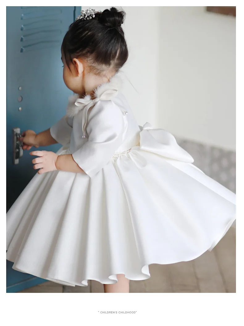 Girls Gown Tutu 1st Birthday Dress Wedding Party Princess Dress For Girl Baby Christening Baptism Dress Kids Dresses For Girl