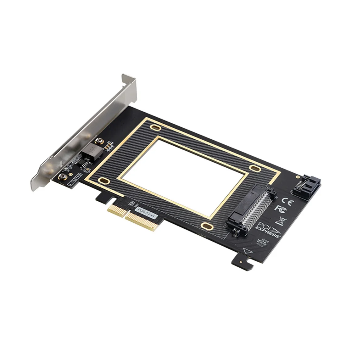 

DIEWU TXB124 PCI-E Riser Card PCI Express 3.0 X4/X8/X16 to U.2 SFF-8639 PCIe Expansion Card for NVMe M.2 SSD Adapter Card 2.5"