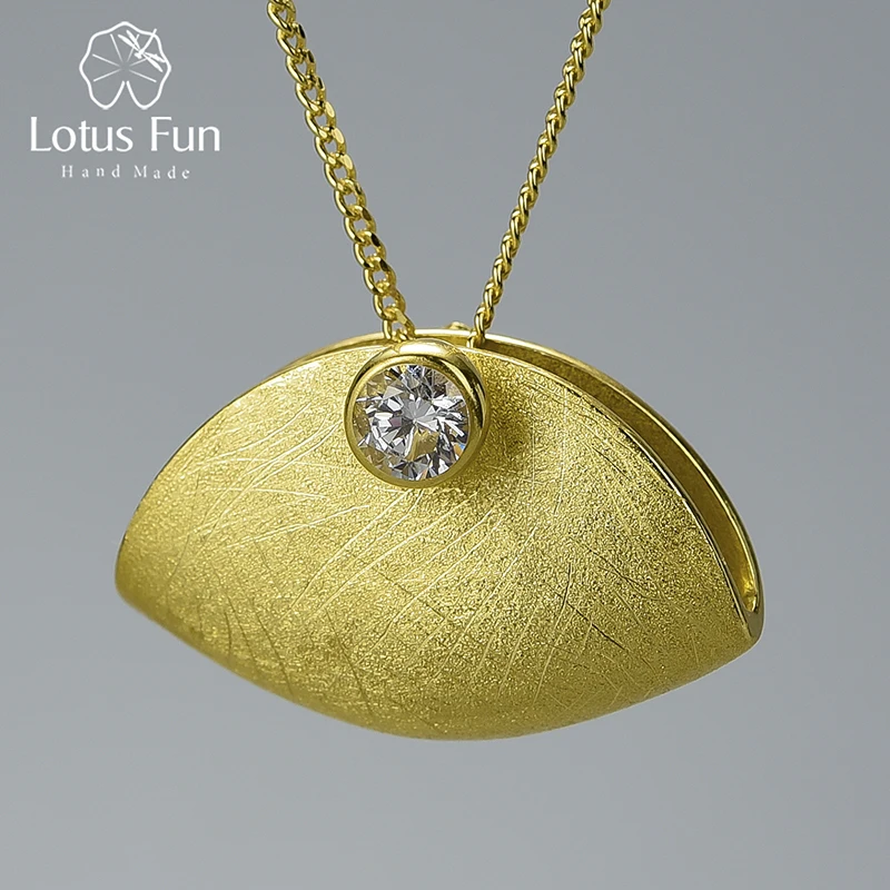 

Lotus Fun Real 925 Sterling Silver Natural Zirconia Handmade Fine Jewelry Creative Handbag Design Pendant without Necklace