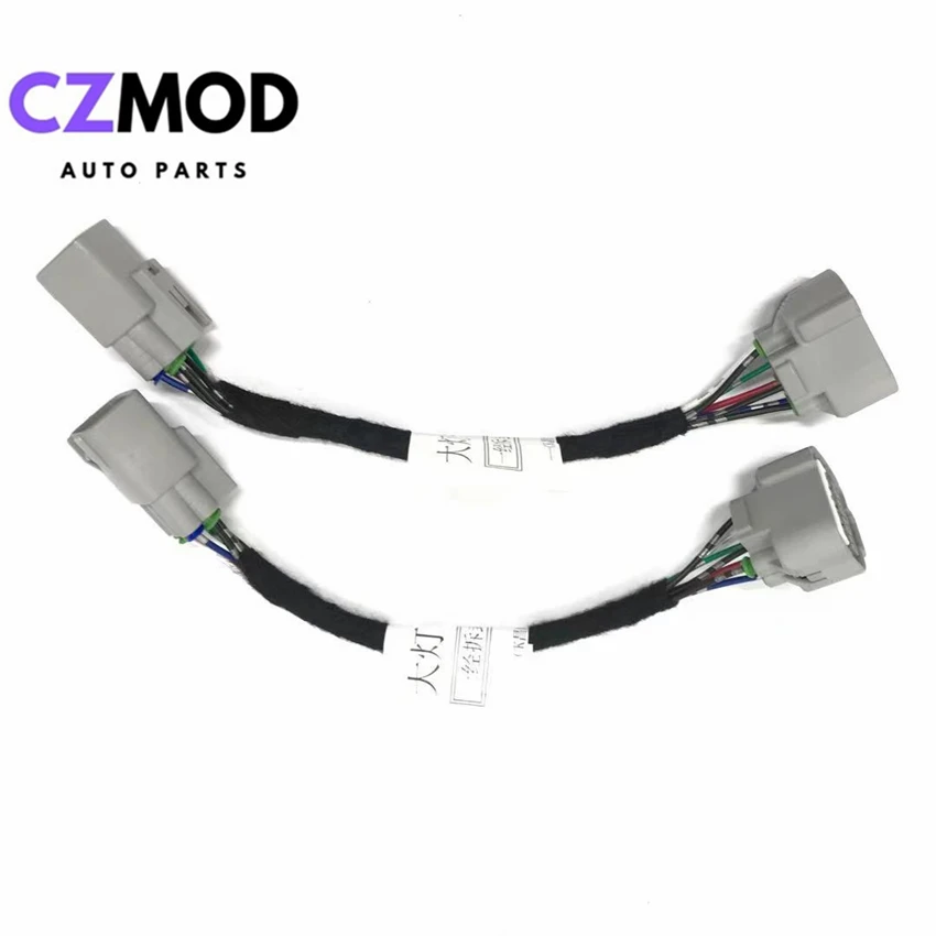 CZMOD Car Headlight Modification Upgrade Special Car Transfer Wiring Adapter Harness Cable For 2017-2021 Toyota Highlander