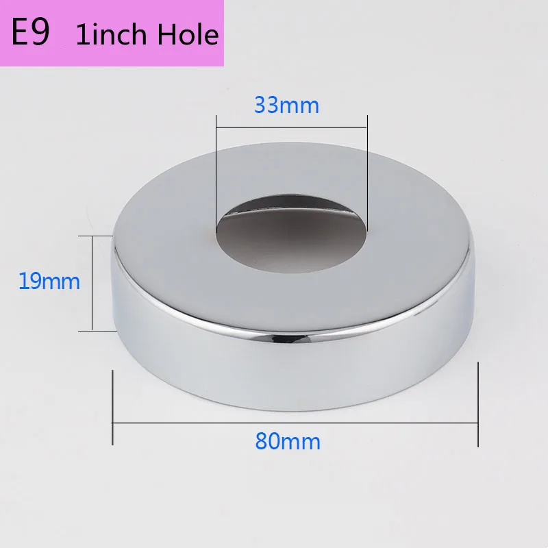 2 sztuk ze stali nierdzewnej stalowe rury wodne złącze 1/2 "3/4" 1 "kran dekoracyjne pokrywa wysokość zawór Panel prysznic kran kuchenny akcesoria