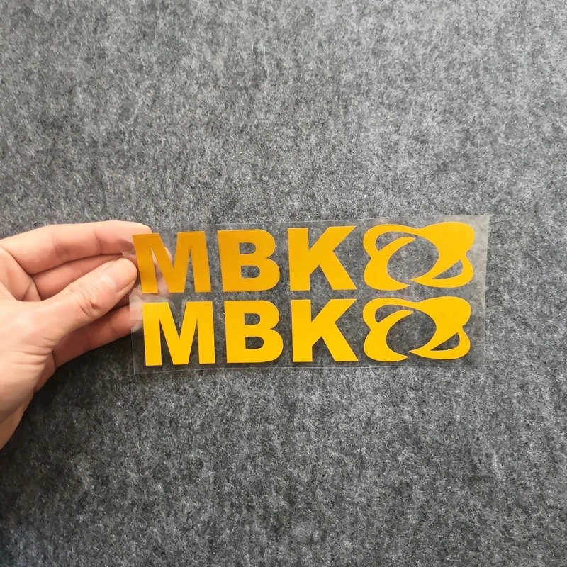 2pcs Motorcycle Refit Personalized Sticker Motorcycle MBK Logo  Decorative Colorful Laser Reflective Waterproof Decals for MBK