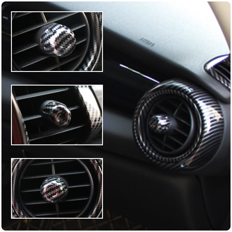 Car Air Conditioning Air Outlet Knob Decorative Cover For MINI ONE COOPER Clubman F55 F56 F57 Car Accessories Interior Styling