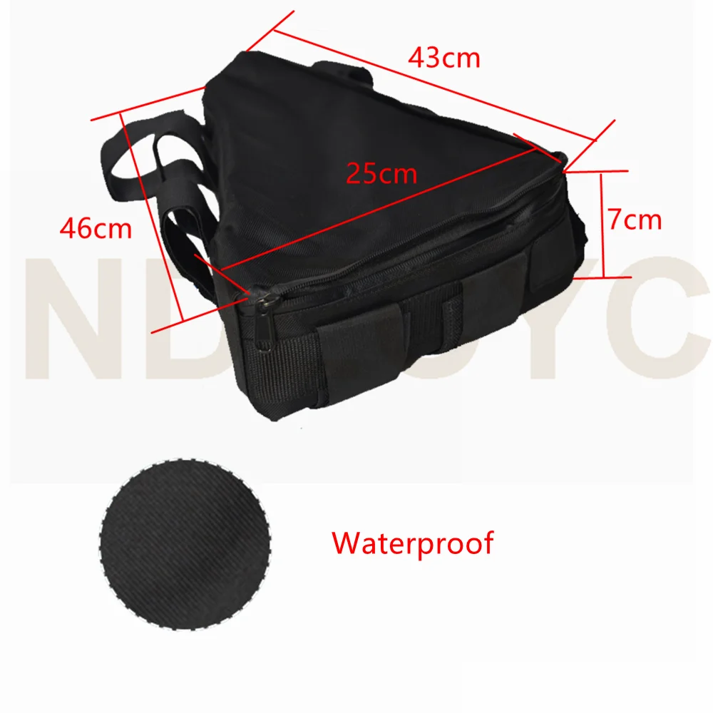 Borsa per batteria impermeabile per bici elettrica triangolo per bicicletta elettrica/rettangolo borsa per batteria telaio per bicicletta custodia