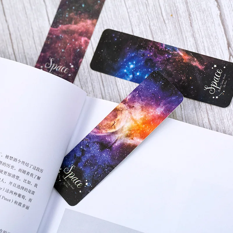 28 Pcs/set Starry Sky Vintage Girl Paper Bookmark Marker Message Card For Men Women Teens Artists