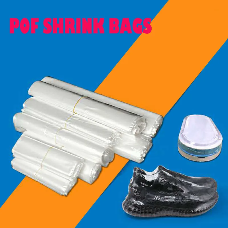 

100 Transparent POF Heat Shrink Bags for Cosmetic Crafts Packaging Membrane Shrinkable Plastic Film Package Supplies Big Bag